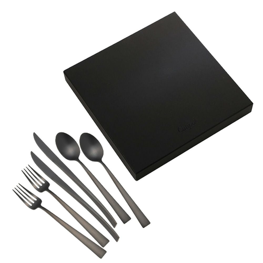 クチポール デュナ DUNA マットブラック デザート6点セット マット仕上げ 【ブランドボックス付】