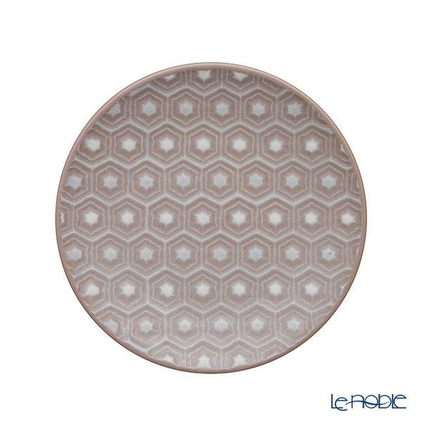 Denby デンビー インプレッション 2点セット ラージマグ 400ml ＆ プレート 17cm ピンクアクセント