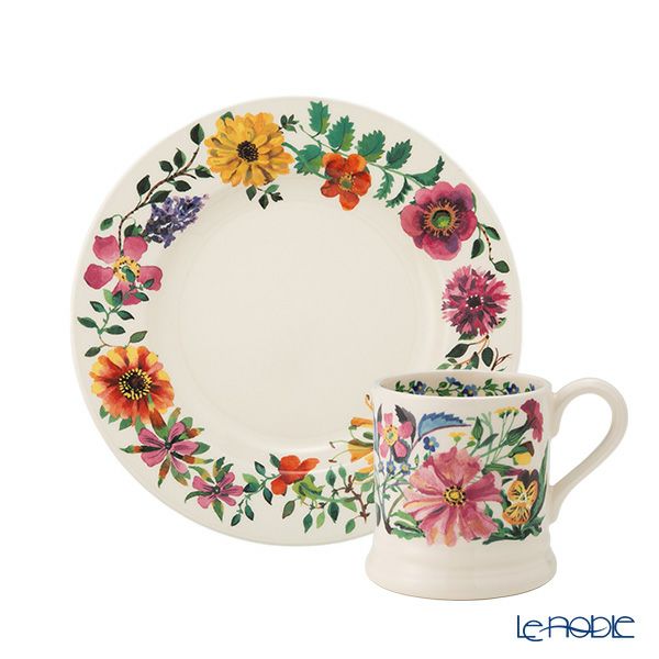 エマ・ブリッジウォーター ガーデンフラワー マグカップ＆ プレート