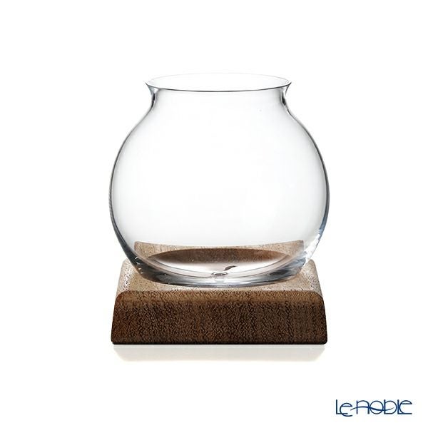 GLASSBACCA（グラスバッカ） 酒器 天頂（てんちょう） by Philippe Jamesse フィリップ・ジャムス ガラス製 ＆ 磁器製 木製台座付 200ml ペア