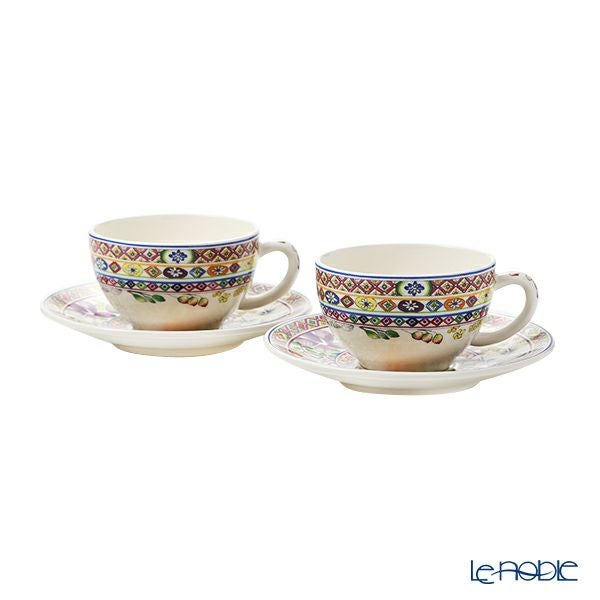 ジアン（Gien）バガテル ティーカップ＆ソーサー 200ml ペア 17812PTH01