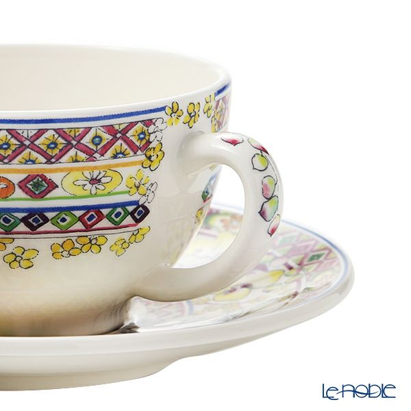 ジアン（Gien）バガテル ティーカップ＆ソーサー 200ml ペア 17812PTH01