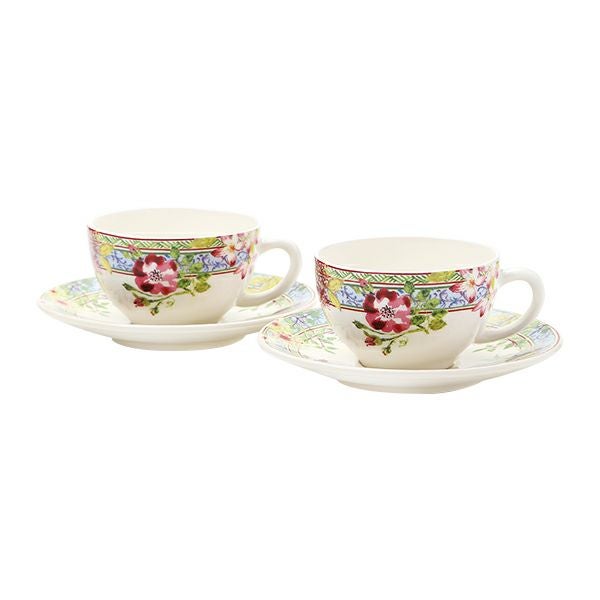 新品箱付GIEN ジアン　ミルフルールティーセット ジアン（Gien）ミルフルール ティーカップ＆ソーサー ペア 16432PTH01