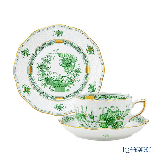 ヘレンド (HEREND) インドの華グリーン トリオセット