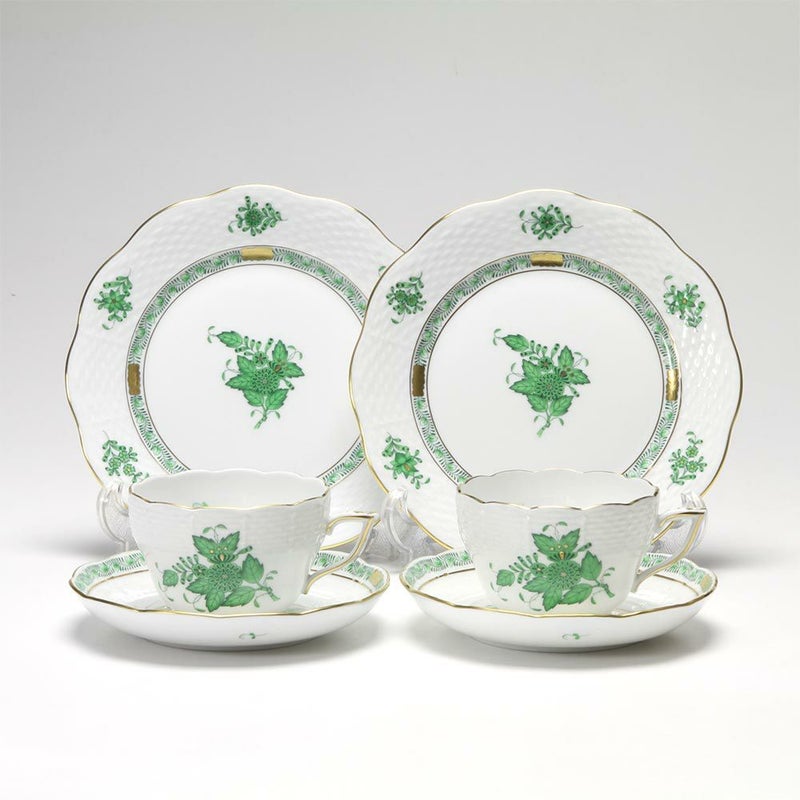 ヘレンド アポニーグリーン トリオセット（兼用） ペア