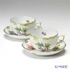 ヘレンド (HEREND) ヴィクトリア・ブーケ 00724-0-00／724 ティーカップ＆ソーサー 200ml ペア