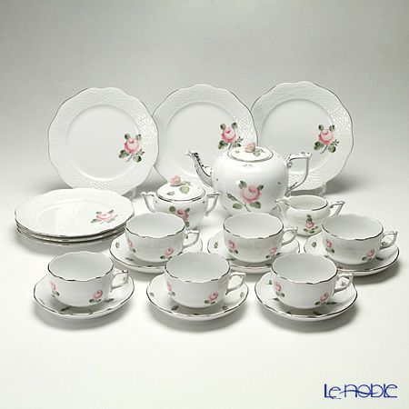 ヘレンド (HEREND) ウィーンのバラ プラチナ 23ピースセット