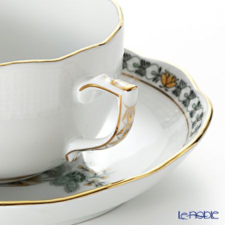 ヘレンド ペイズリー グリーン BUTV トリオセット