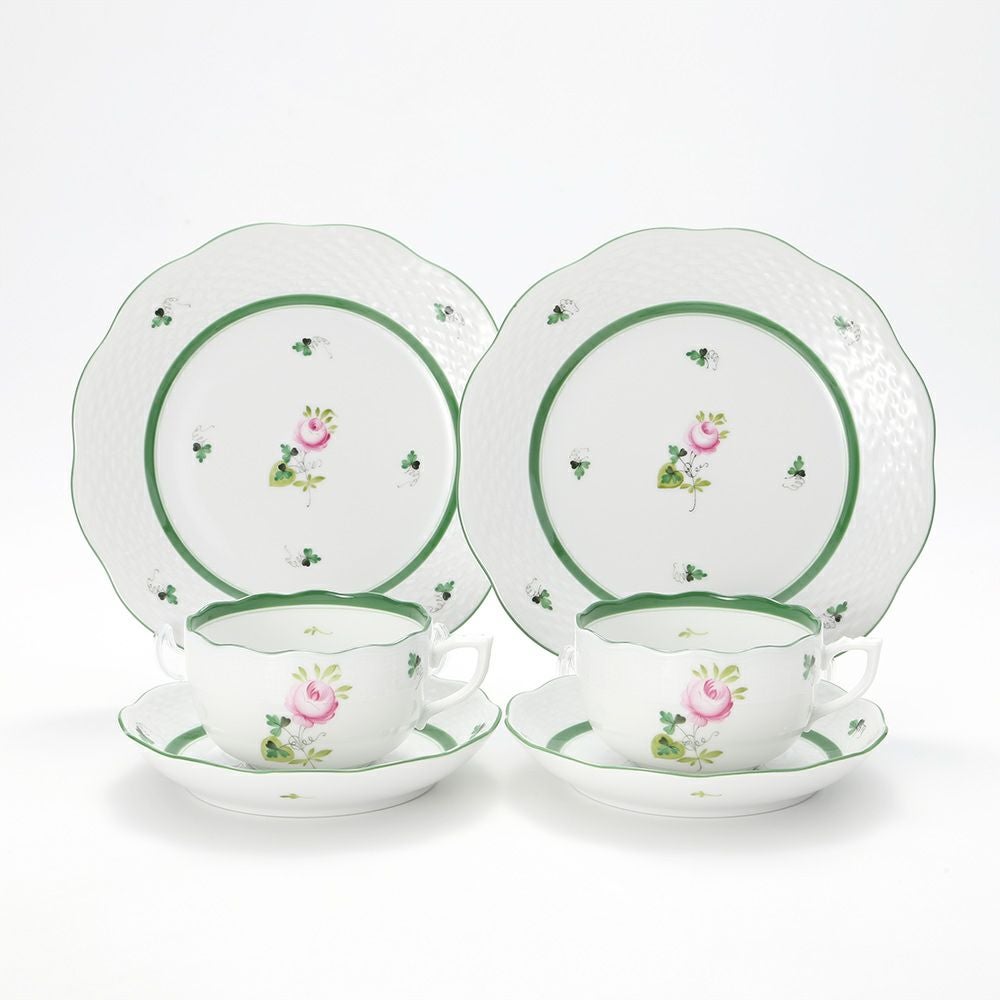 ヘレンド (HEREND) ウィーンのバラ トリオセット ペア