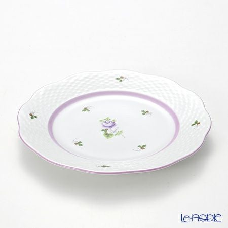 ヘレンド ウィーンのバラ ライラック 00517 プレート 19cm 6枚セット