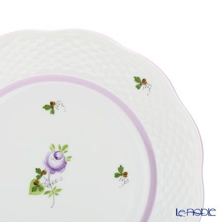 ヘレンド ウィーンのバラ ライラック 00517 プレート 19cm 6枚セット