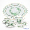 ヘレンド インドの華グリーン テテアテテセット