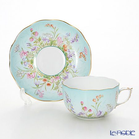 ヘレンド (HEREND) フォーシーズン QS 20724-0-00／20724 ティーカップ＆ソーサー 200ml ペア