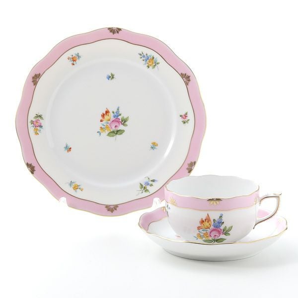 ヘレンド ローズチューリップ ピンク RTFP トリオセット