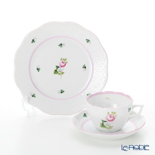 ヘレンド ウィーンのバラ ピンク トリオセット （兼用）