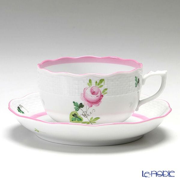 ヘレンド (HEREND) ウィーンのバラ ピンク 00724-0-00 ティーカップ＆ソーサー 200ml ペア