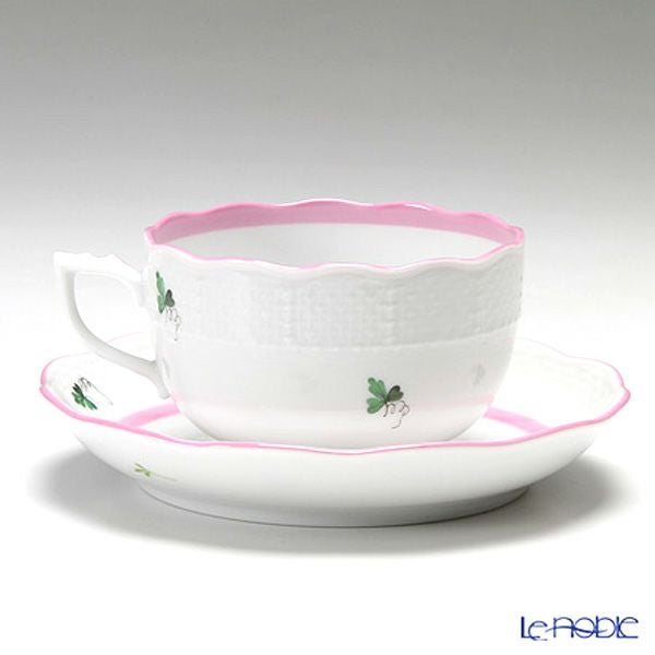 ヘレンド (HEREND) ウィーンのバラ ピンク 00724-0-00 ティーカップ＆ソーサー 200ml ペア