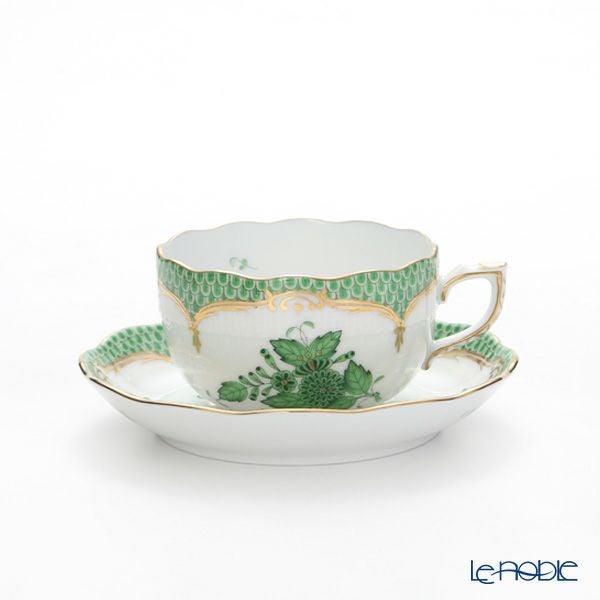 ヘレンド アポニーグリーン グリーンスケール ティー 7点セット