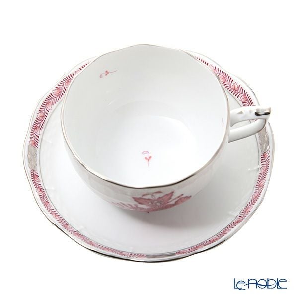ヘレンド アポニーモーヴプラチナ AP2-PT ティーカップ＆ソーサー 200ml 00724-0-00 ペア