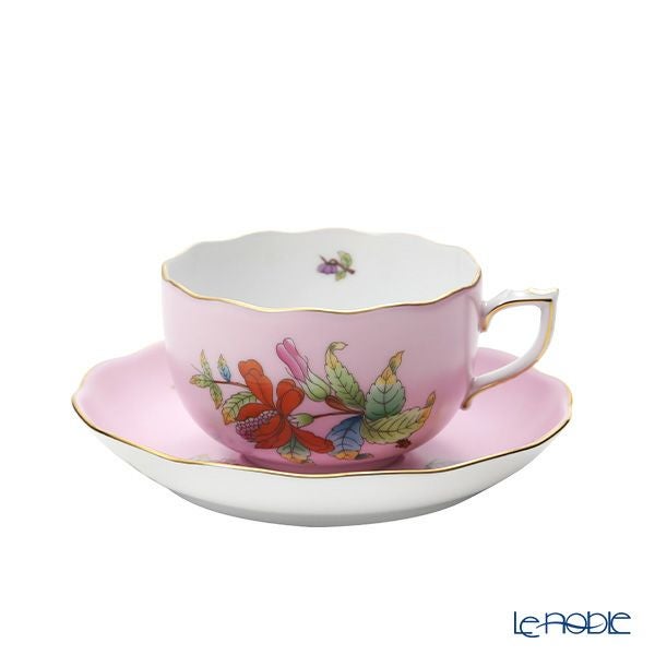 ヘレンド ピンクのヴィクトリア VE-FP1 2人用 ティー7点セット