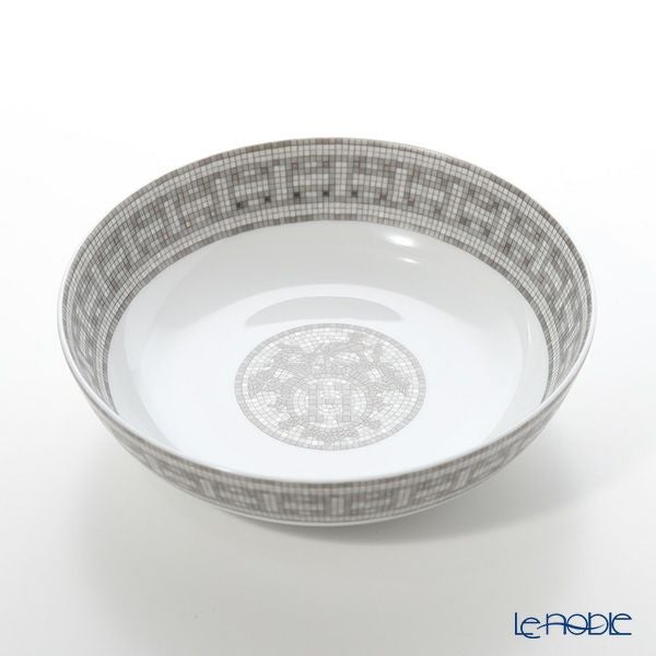 エルメス（HERMES） モザイク ヴァンキャトル プラチナ シリアルプレート 17cm ペア