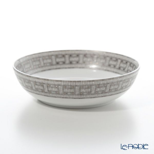 エルメス（HERMES） モザイク ヴァンキャトル プラチナ シリアルプレート 17cm ペア