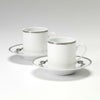 エルメス（HERMES） シェーヌ ダンクル プラチナ コーヒーカップ＆ソーサー 90ml ペア