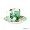 エルメス（HERMES）パシフォリア コーヒーカップ＆ソーサー 100ml ペア 044017P デミタス／エスプレッソ用