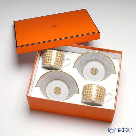 エルメス（HERMES） モザイク ヴァンキャトル ティーカップ＆ソーサー