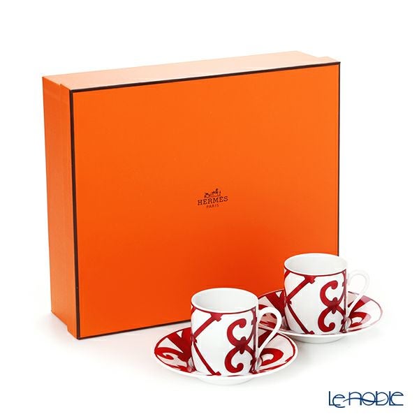 エルメス（HERMES） ガダルキヴィール コーヒーカップ＆ソーサー 90ml ペア