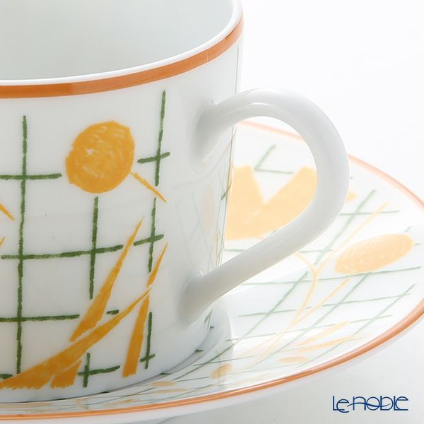 エルメス（HERMES） ウォーク・イン・ザ・ガーデン ティーカップ＆ソーサー イエロー ペア