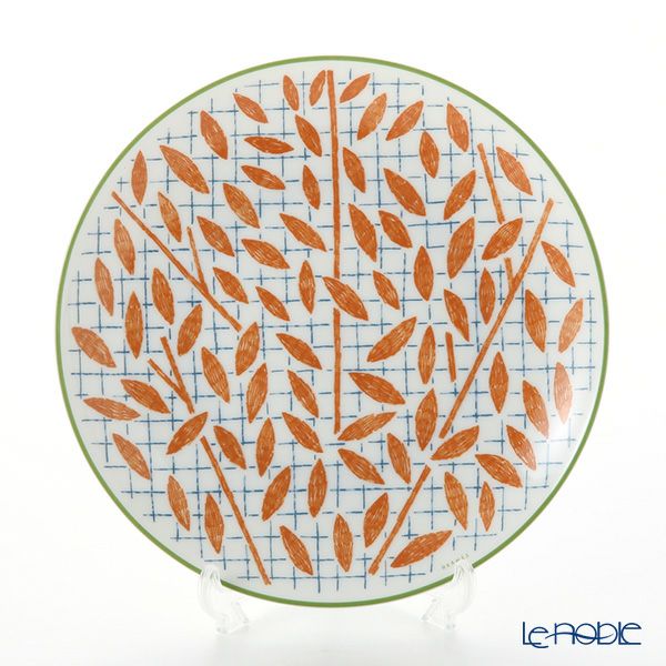 エルメス（HERMES） ウォーク・イン・ザ・ガーデン デザートプレート 21cm オレンジ ペア