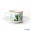エルメス（HERMES） ウォーク・イン・ザ・ガーデン ティーカップ＆ソーサー グリーン ペア