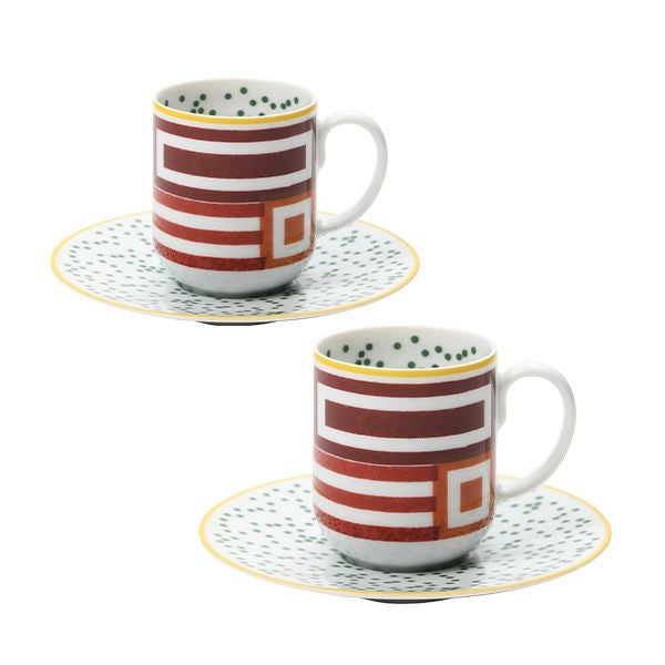 エルメス（HERMES） イポモビル コーヒーカップ＆ソーサー No.1 100ml デミタス／エスプレッソ用 ペア 048017P