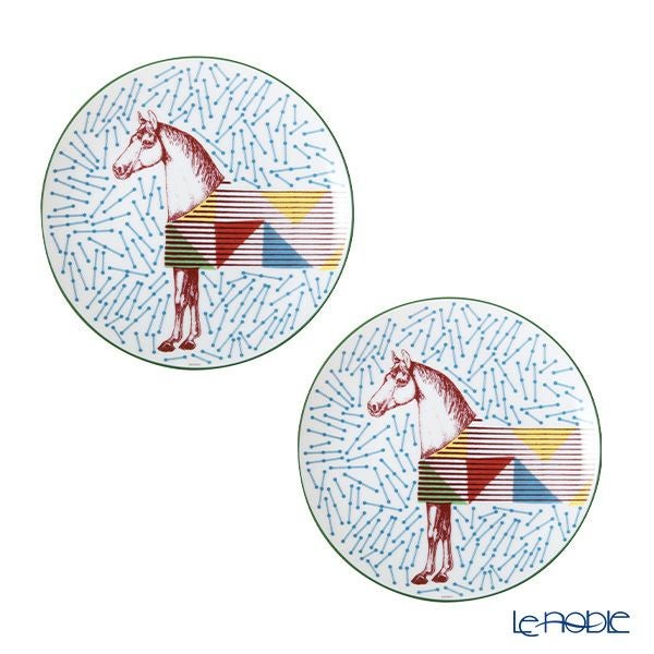 エルメス（HERMES） イポモビル デザートプレート No.4 21cm ペア 048307P