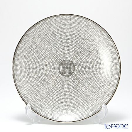 エルメス（HERMES） モザイク ヴァンキャトル プラチナ パンプレート 16cm ペア 035012P