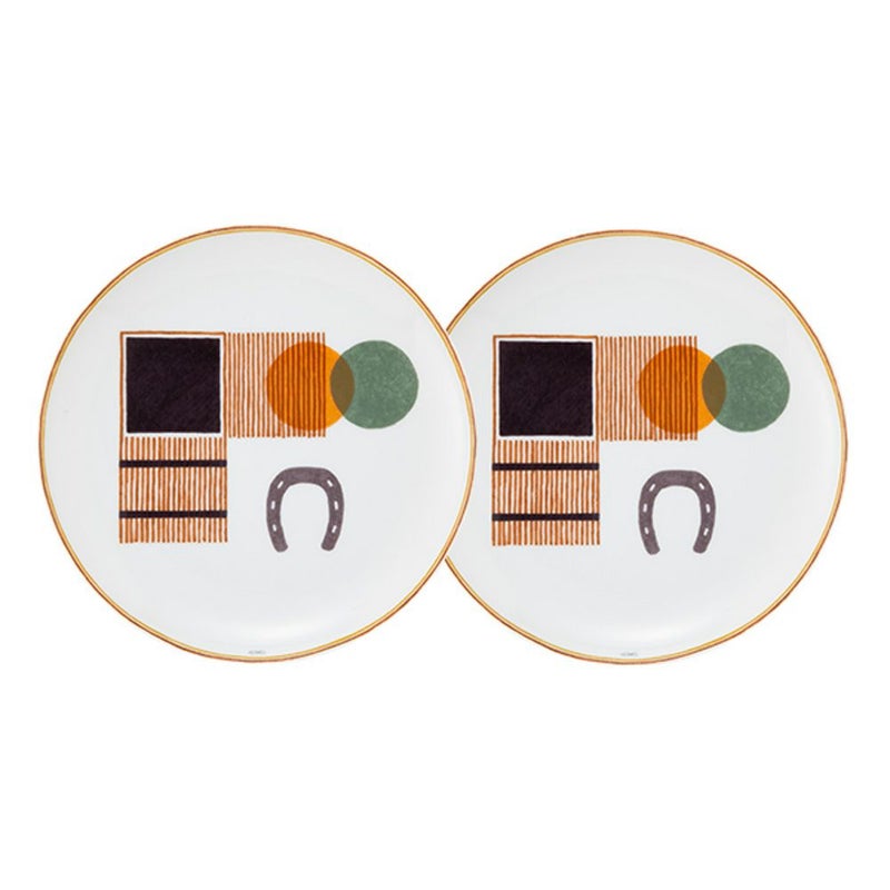 エルメス（HERMES） ソー・エルメス デザートプレート 23.5cm ボックス ペア 055207P