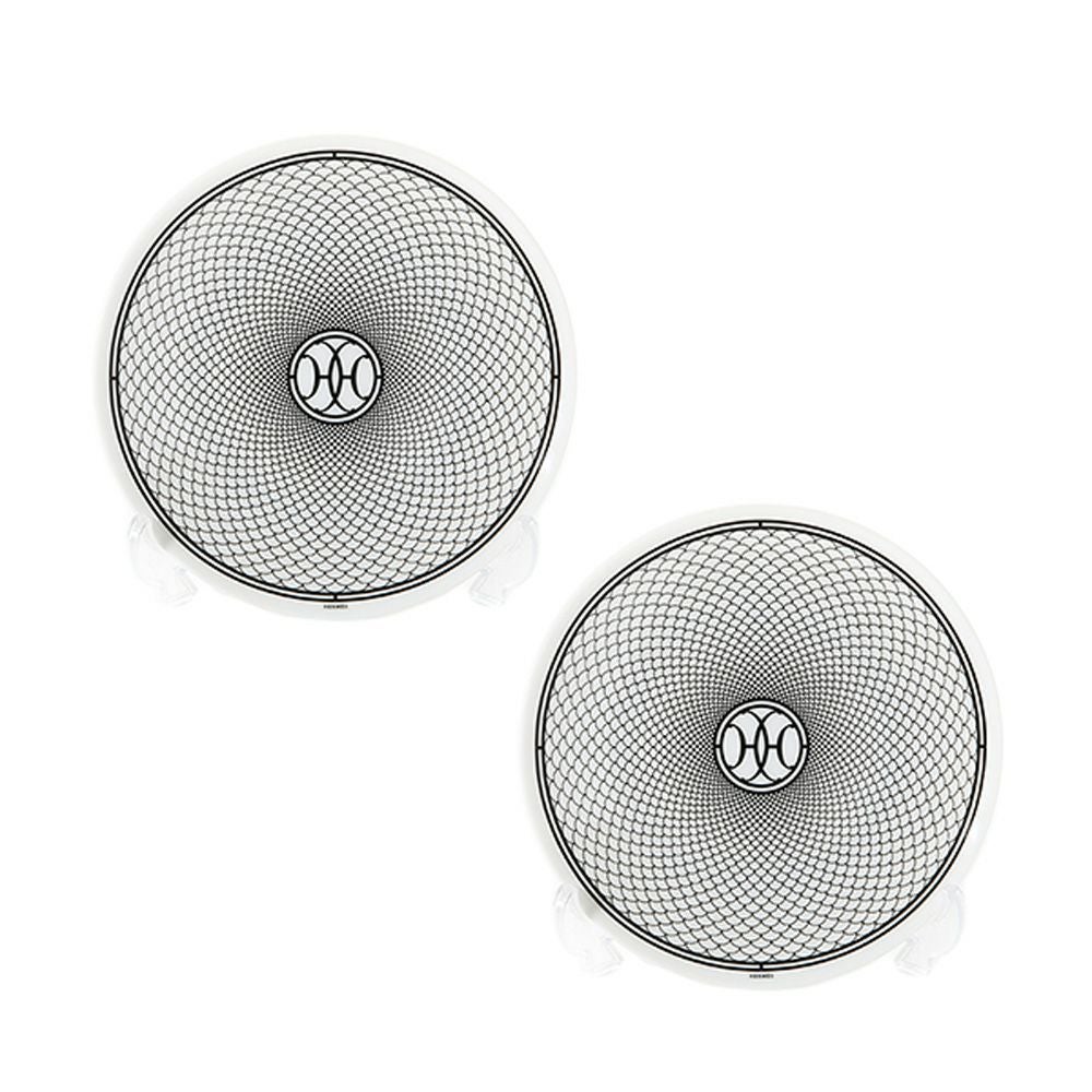 エルメス（HERMES） H Deco アッシュデコ パンプレート 14cm No.1 037012P ペア