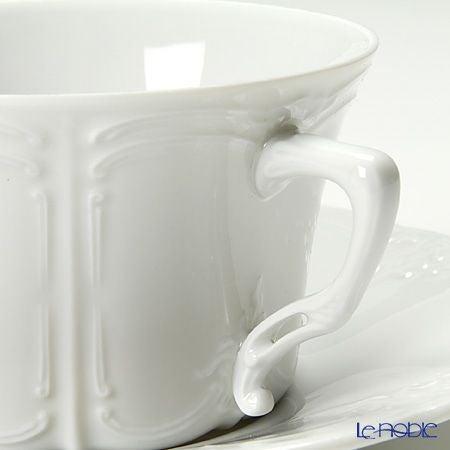 フッチェンロイター（HUTSCHEN REUTHER） バロネスホワイト ティーカップ＆ソーサー 220ml ペア