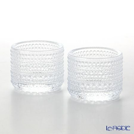 イッタラ（iittala） カステヘルミ キャンドルホルダー 64mm クリア ペア
