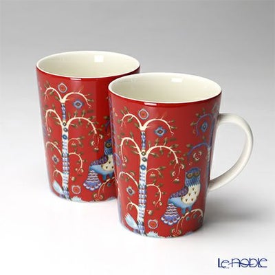 イッタラ（iittala） タイカ ホワイト＆ブルー マグ 400ml ペア 