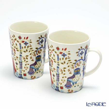 イッタラ（iittala） タイカ ホワイト＆ブルー マグ 400ml ペア