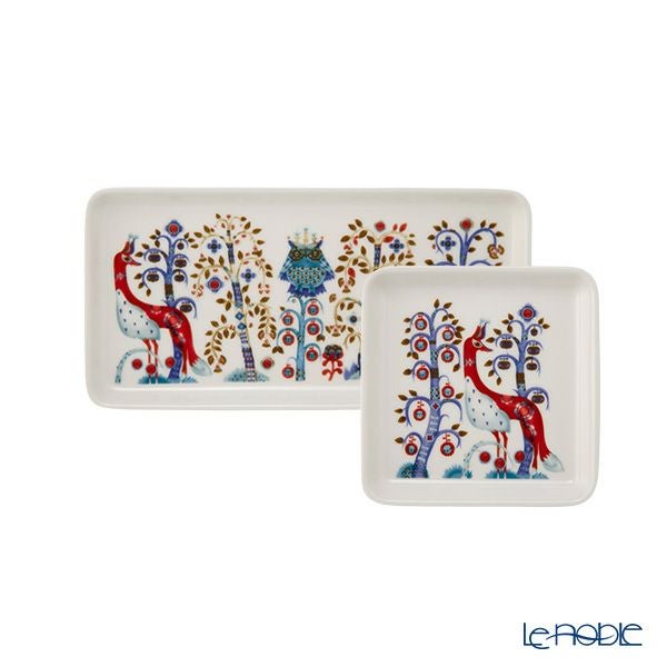 イッタラ（iittala） タイカ ホワイト プレートセット スクエア 12×12cm ＆ レクタングラー 12×24cm