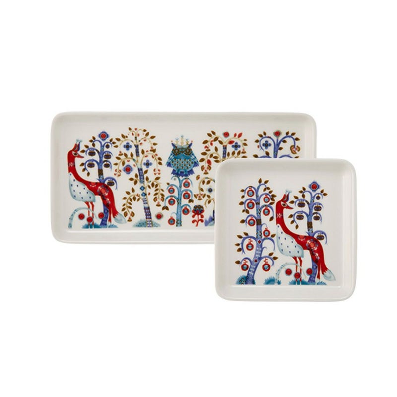 イッタラ（iittala） タイカ ホワイト プレートセット スクエア 12×12cm ＆ レクタングラー 12×24cm