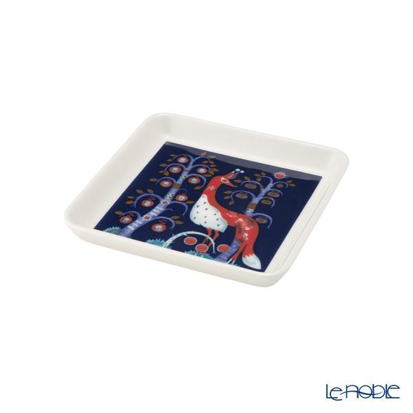 イッタラ（iittala） タイカ ブルー スクエアプレート 12×12cm ペア 1070927