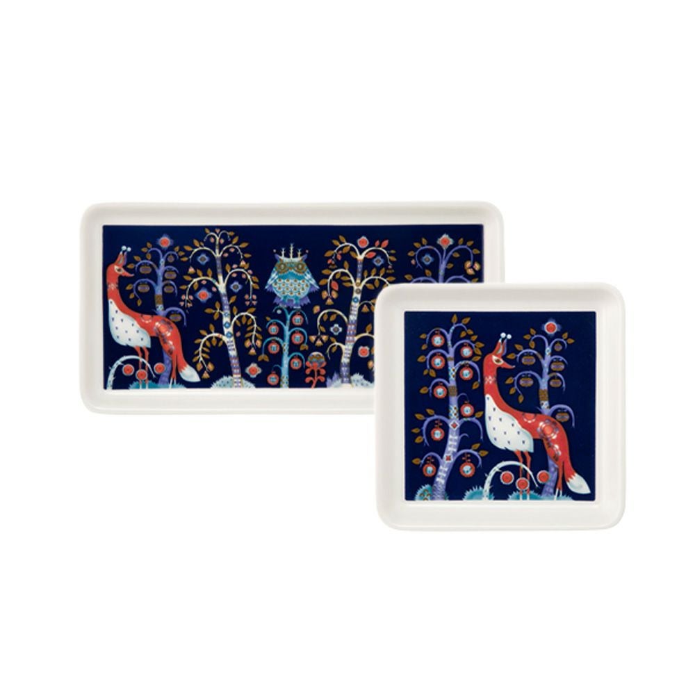 イッタラ（iittala） タイカ ブルー プレートセット スクエア 12×12cm ＆ レクタングラー 12×24cm