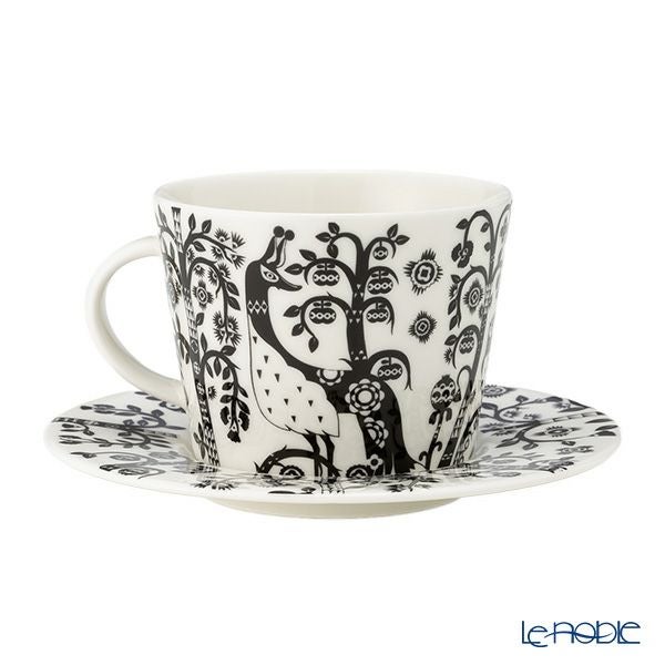 イッタラ（iittala） タイカ ブラック ティーカップ＆ソーサー 300ml 1075822 ペア