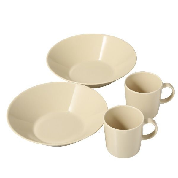 イッタラ（iittala） ティーマ 2人用 マグカップ＆ボウル21cm リネン 4