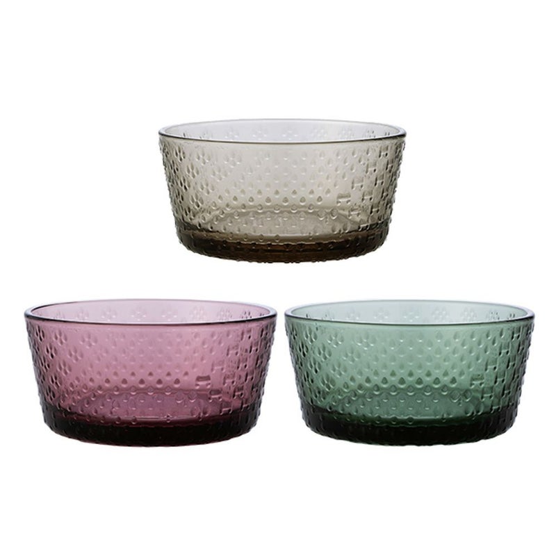 イッタラ（iittala） ツンドラ ボウル 250ml カルーナ＆リネン＆パイングリーン 3点セット