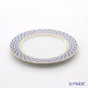 ロシア食器 インペリアル・ポーセリン コバルトネット プレート 21.5cm ペア